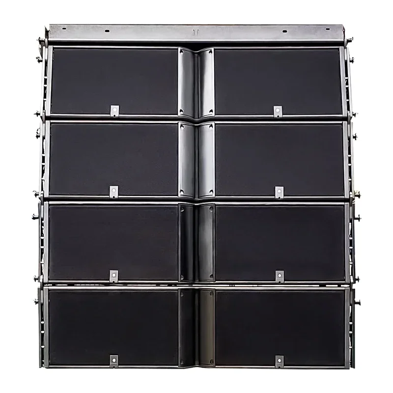 Dual 12 inch 3 ways line array speaker & horn anti-corrosion coating pa system speaker