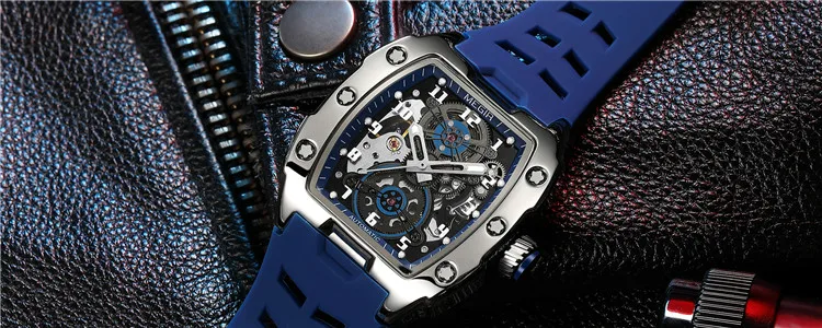 MEGIR 2242 シリコーン ウォッチブレスレット