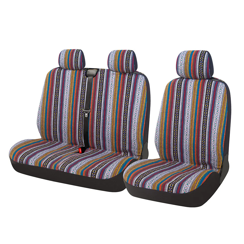 1 + 2 Car Seat Cover Striped Color for Iveco Daily for 2 + 1 Ford Transit for Sprinter 02 for For An Opel Vivaro 2006