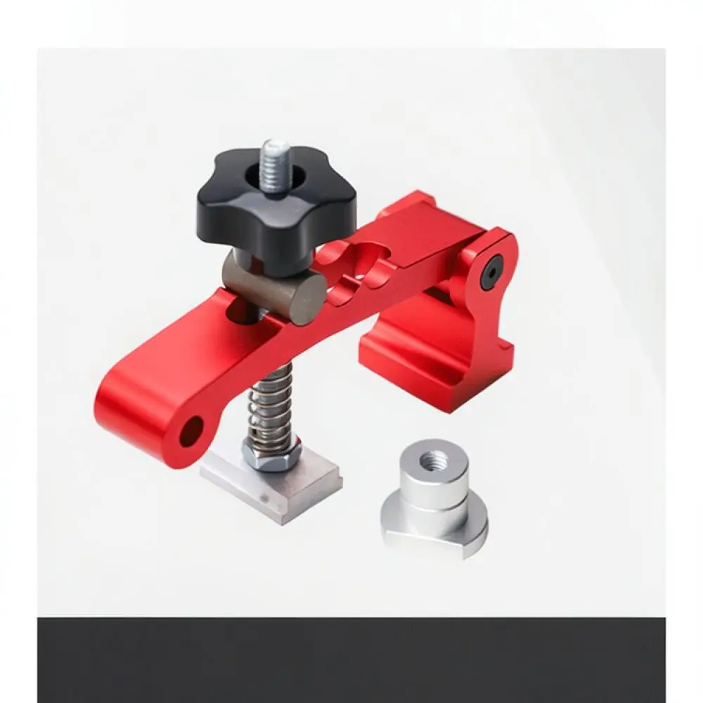 For Fengsen T Track Slot Pressing Tool Aluminum Alloy Woodworking Adjustable Workbench Positioning Clamp Board Fixation