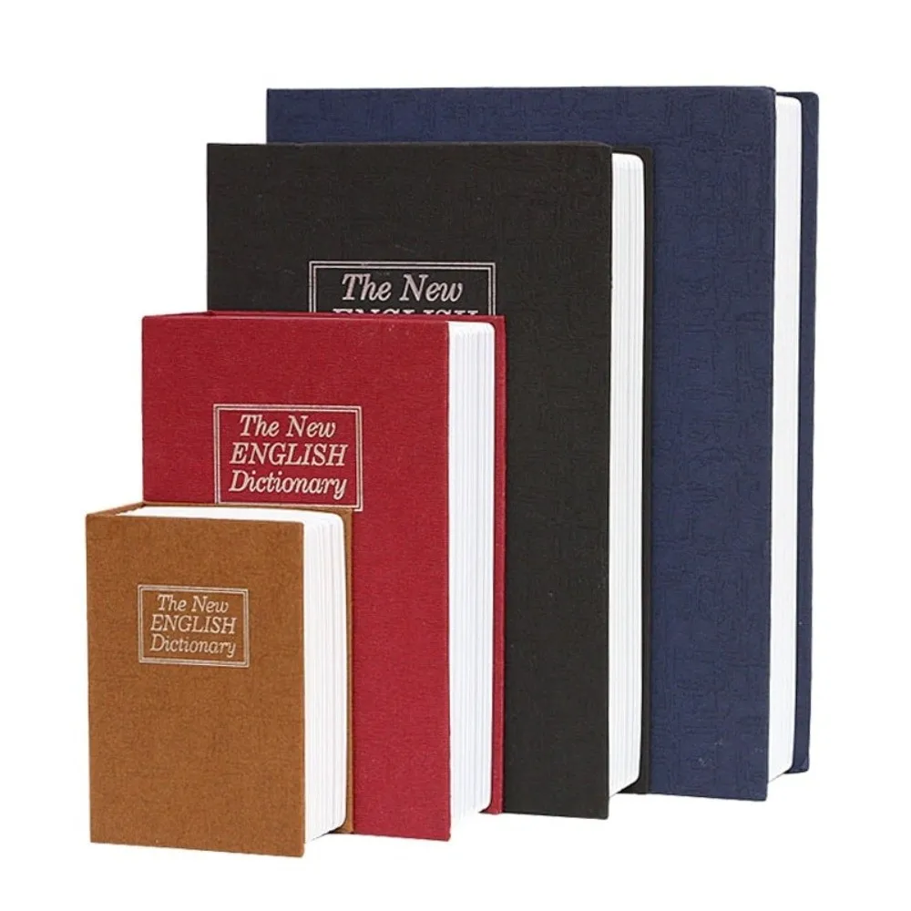 กล่องเก็บเงินออมสินรูปหนังสือพจนานุกรมพร้อมกุญแจล็อค กล่องนิรภัยลับสำหรับเก็บเงินสดและเหรียญ