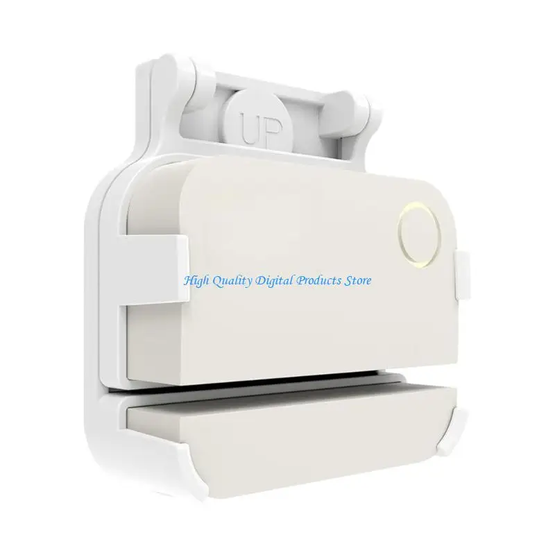 U2JE Adjustable Contact Sensors Mount for Door Monitoring, White ABS Clip-Lock Holder with Screw-Mount Base and Home Project