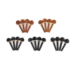 4pcs New good rosewood ebony violin tuning knob pegs 4/4 full size, violin parts accessories