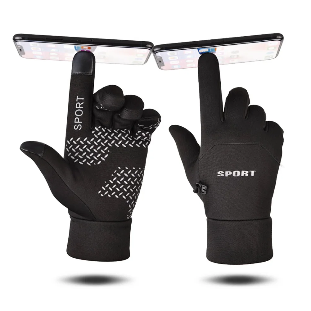 

Waterproof Gloves for Men Winter Cycling Thermal Warm Finger Touch Screen Anti Slip Cold Weather Work Gloves Black Camouflage
