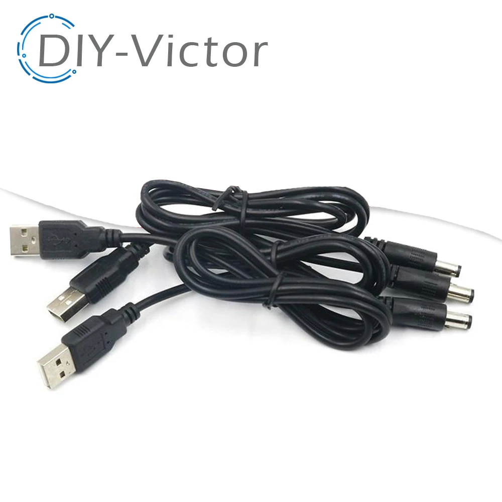 Usb Power Boost Line Dc 5v To Dc 9v / 12v Step Up Module Usb Converter Adapter Cable 2.1x5.5mm Plug