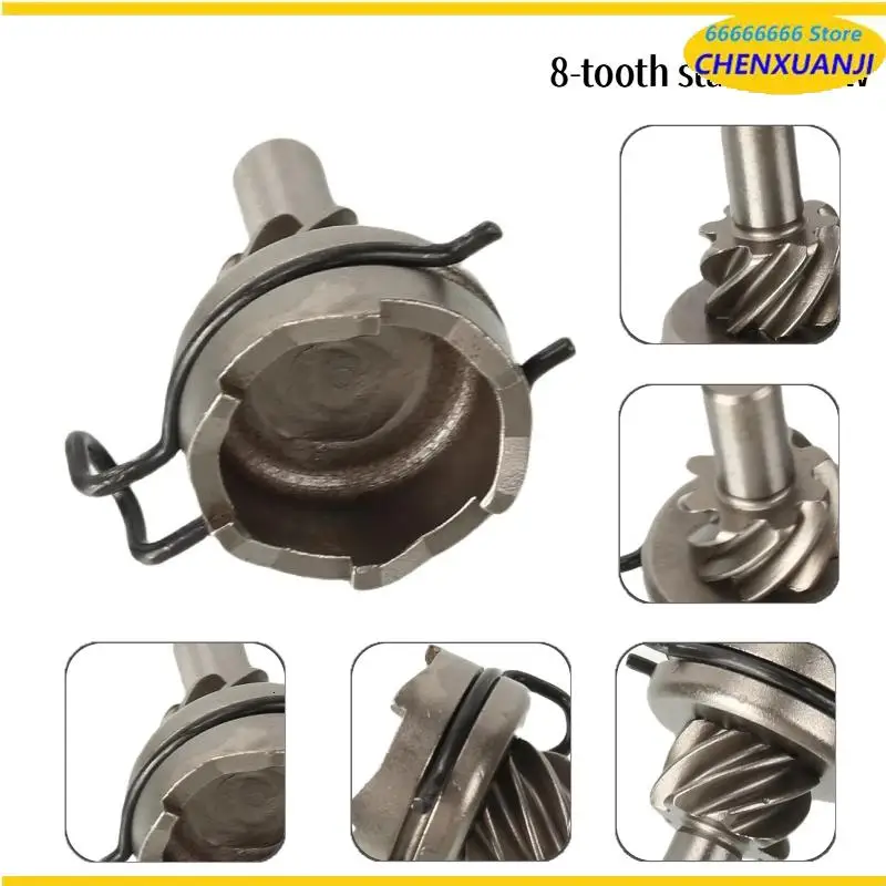 

8-tooth starter claw suitable for GY6 49CC 50CC 80CC 100CC scooter starter shaft kit, motorcycle starter lever shaft gear
