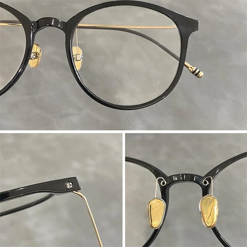 Imagen 2 del producto Gafas de miopía redondas con montura mate color té, que bloquean la luz azul, con prescripción médica, gafas de dioptrías TR90 de 0 a -0.5, -0.75 a -6.0