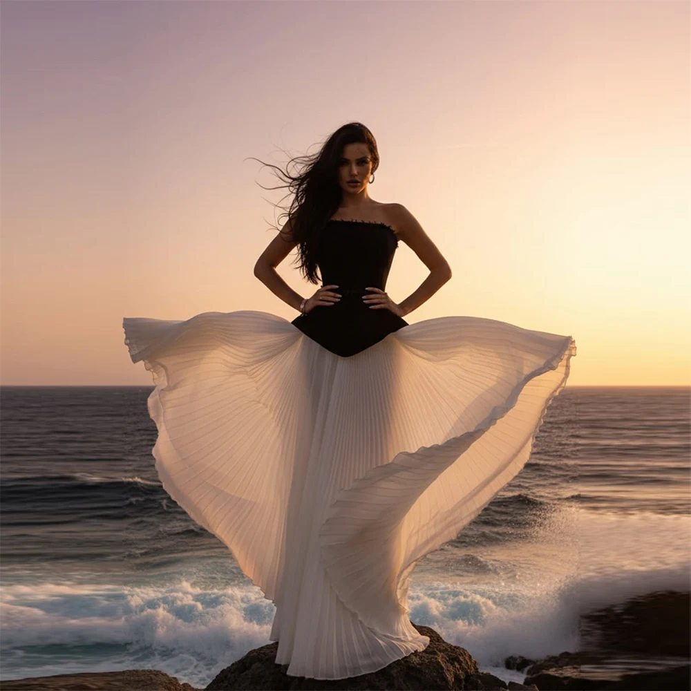 Vestidos de noite elegantes, sem alças, longo, linha, vestido de baile para mulheres, convidados de casamento, festa formal, coquetel, concurso, personalizado