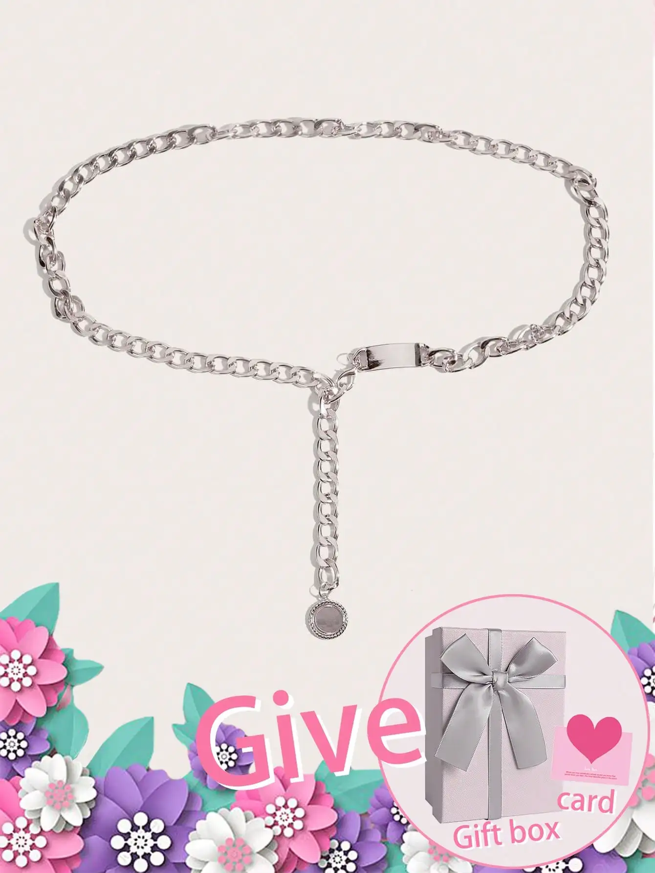 حزام مزخرف معدني أنيق للسيدات من HERSHINE 1 (صندوق هدايا) - إكسسوار أنيق وبسيط، هدية عيد الشكر/عيد الميلاد #2