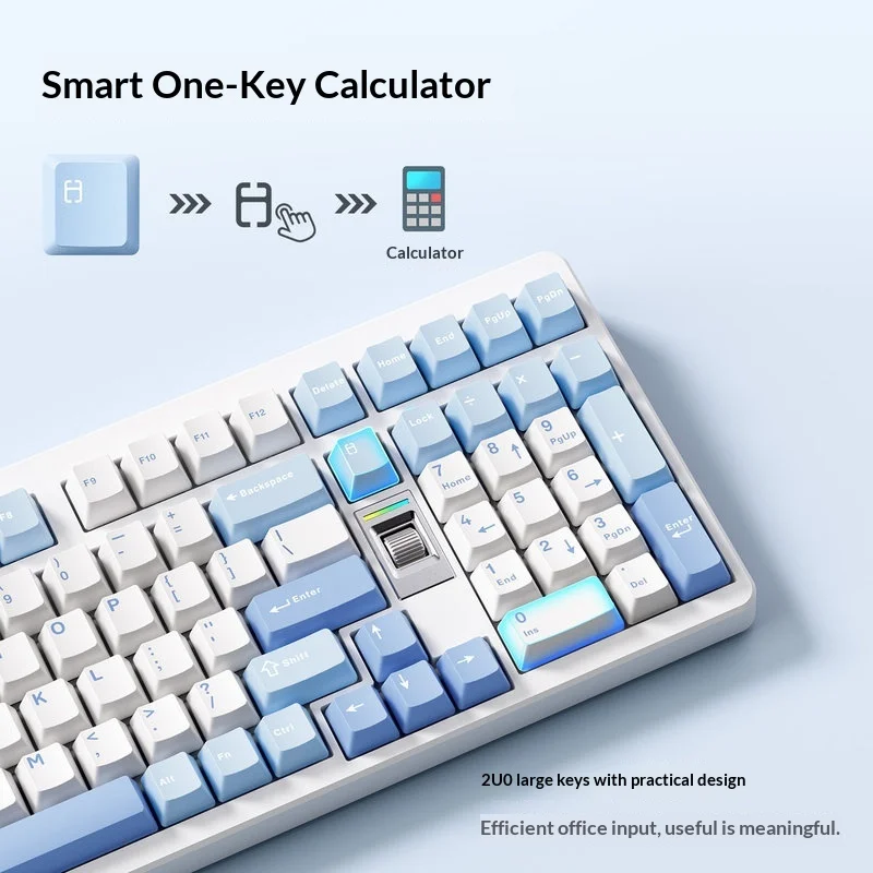 

MCHOSE Mechanical Keyboard G98 V2 Pro Customizable Tri Mode Wireless Bluetooth One Touch Calculator For Esports Office 2U0 Keys