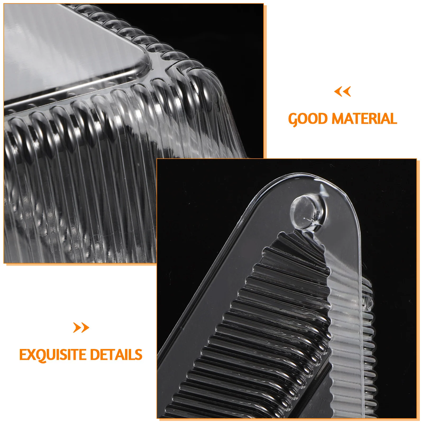 

100Sets Clear Triangle Sandwich Boxes Transparent Cake Container Ideal for Wedding Birthday Dessert Packaging