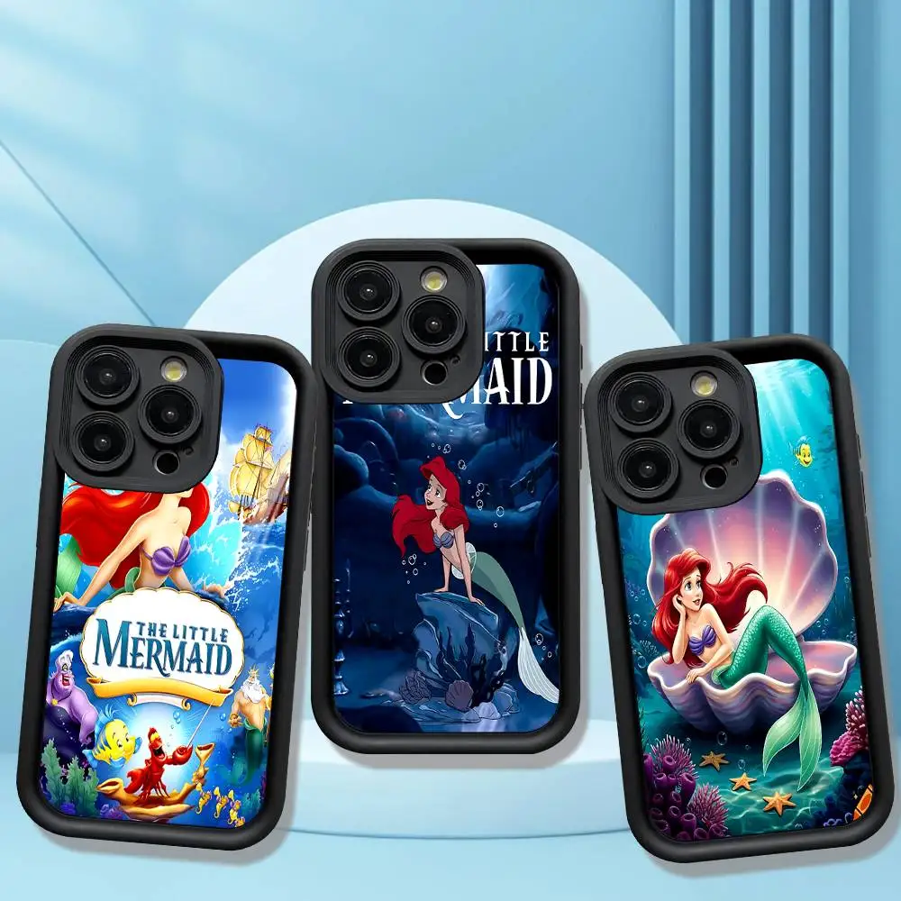 Funda para Teléfono con Diseño de la Sirenita para iPhone 17 16 15 14 13 Pro Max Plus 12 11