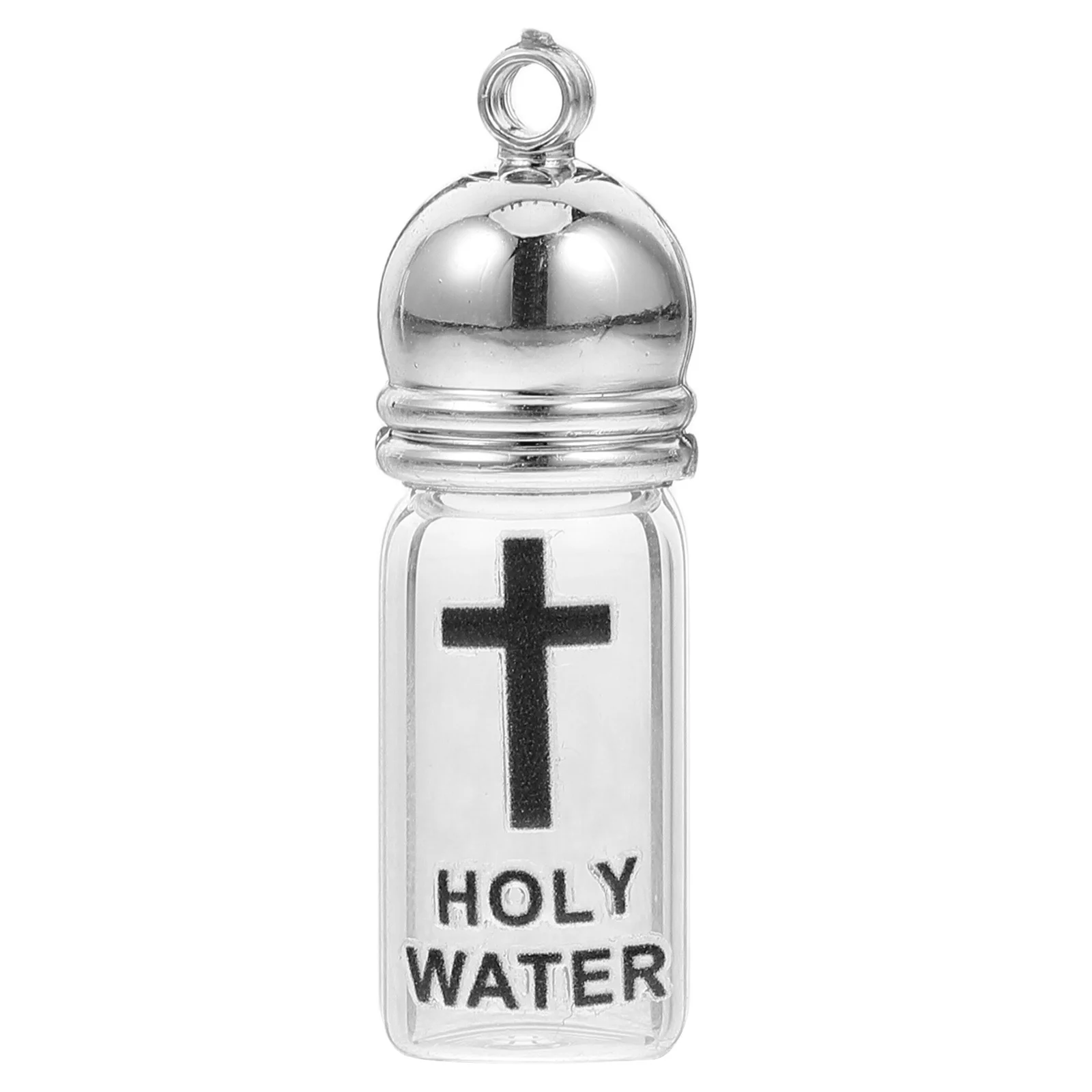 

Glass Holy Water Bottle Cross Design Refillable Christian Baptism Decoration Church Wedding Easter Home Decor Holy Water Bottle