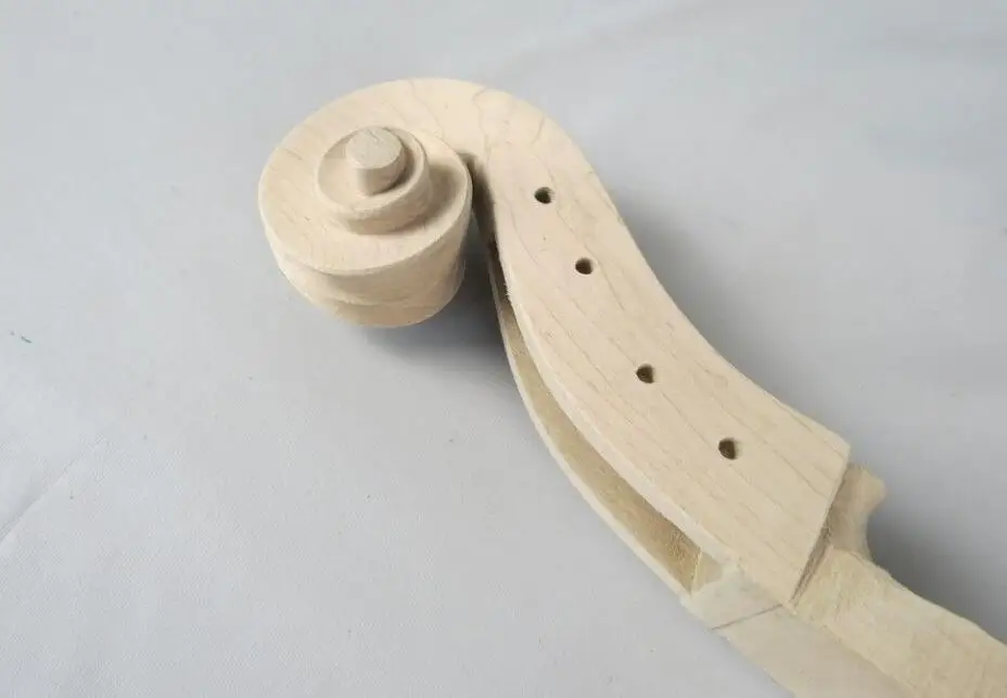 1pcs hand carved maple white cello neck 3/4,great technics,perfect workmanship