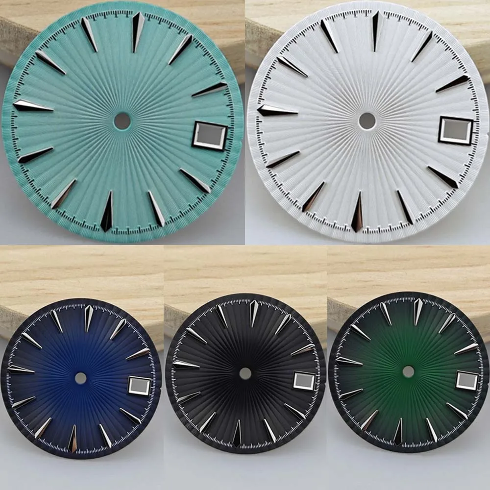 

29mm Watch Dial Fit Women Watch Face Accessories Replacement Single Calendar No Luminous Dial for NH35 NH36 Movement
