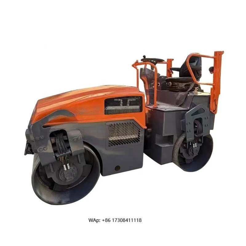 รถบดถนนมือสองคุณภาพสูง รุ่น HD50 แท้ ขายดี รถบดถนนขนาดเล็ก 5 ตัน ยี่ห้อ Hamm แบบลูกกลิ้งคู่