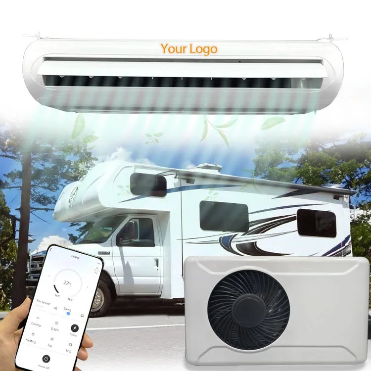 New Arrival Backpack Split Type High BTU RV Air Conditioner With Different Air Distribution Box For RVs Caravan Minibus A/C Unit