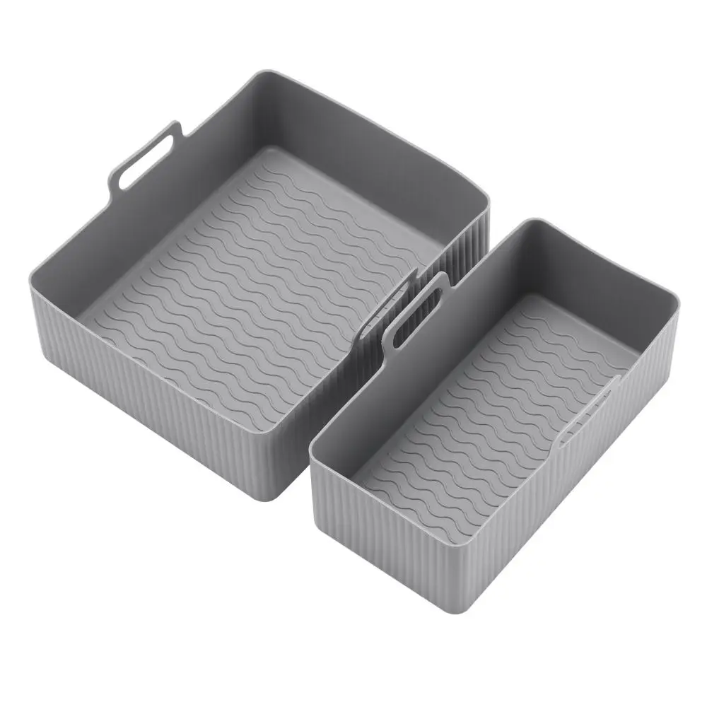 Heat Resistant Silicone Air Fryer Basket Liner Nonstick Baking Tray Dishwasher Safe Food Grade Kitchen Cooking Gadget