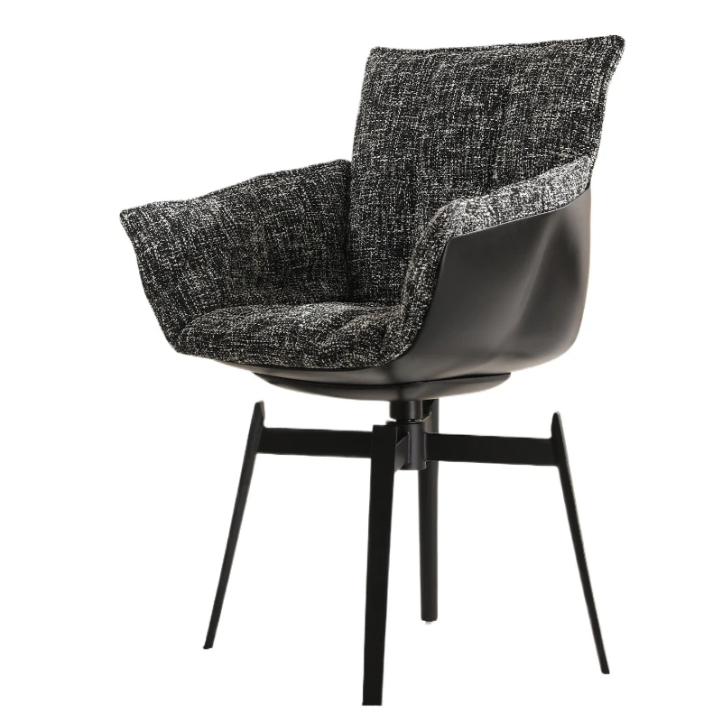 

Rice husk chair, rotatable reset high-end desk chair, fabric makeup chair