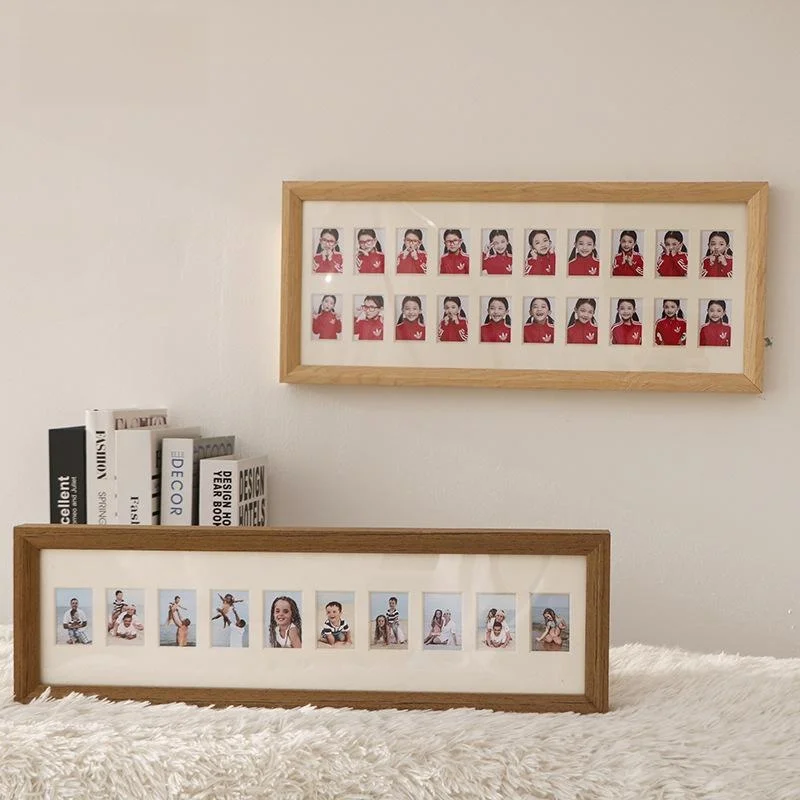 

Modern Minimalist Wooden Picture Frame Baby Registration Photo Display Stand One Year Old Memorial Frame Home Decor Accessories