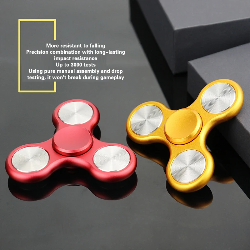 Aluminum Alloy Fingertip Gyro Toy Spinner EDC Heptagonal Electroplate Hybrid Autism ADHD Kid Gift  Metal Bearing Relieve Stress