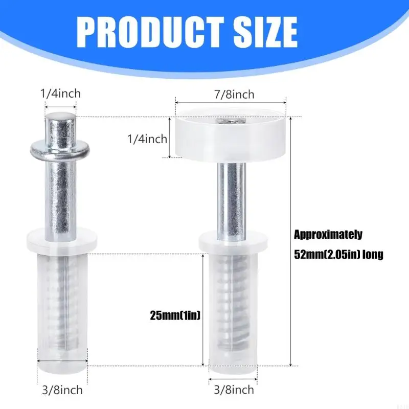 581E 8pcs محور المفصلات أعلى دليل العجلة Bifold Door Hardware Kits خزانة خزانة باب دليل التثبيت العجلة أعلى المحاور المفصلية