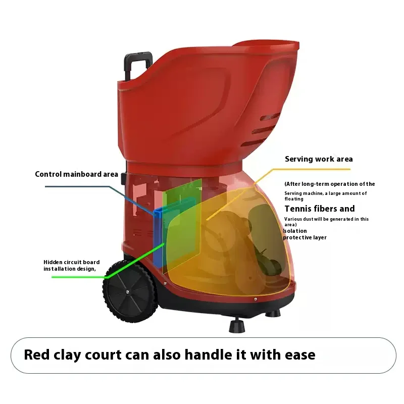 Professional High Quality Tennis & Padel Ball Serving Machine Fully Automatic Training Equipment with Remote Control Portable