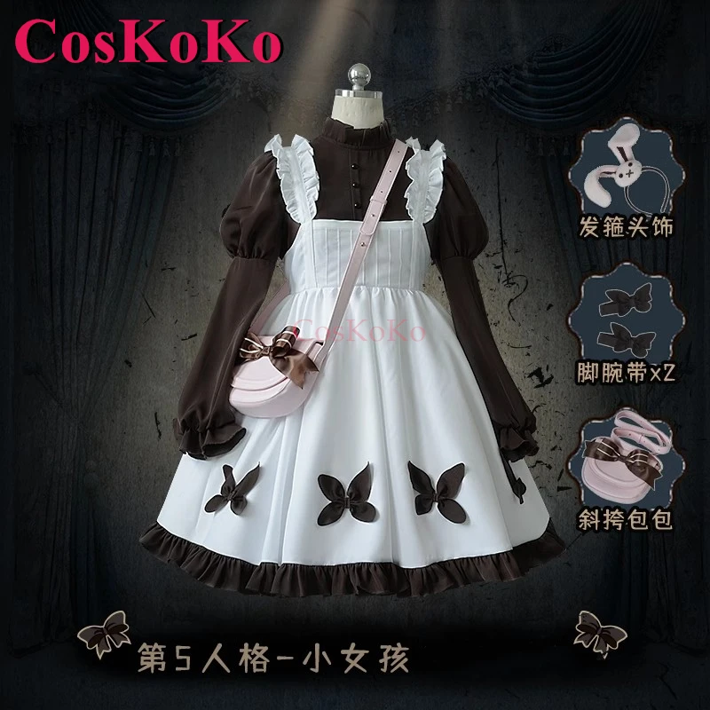 

CosKoKo Little Girl Cosplay Game Identity V Costume Fashion Sweet Uniforms Dress Full Set Halloween Party Role Play Clothing