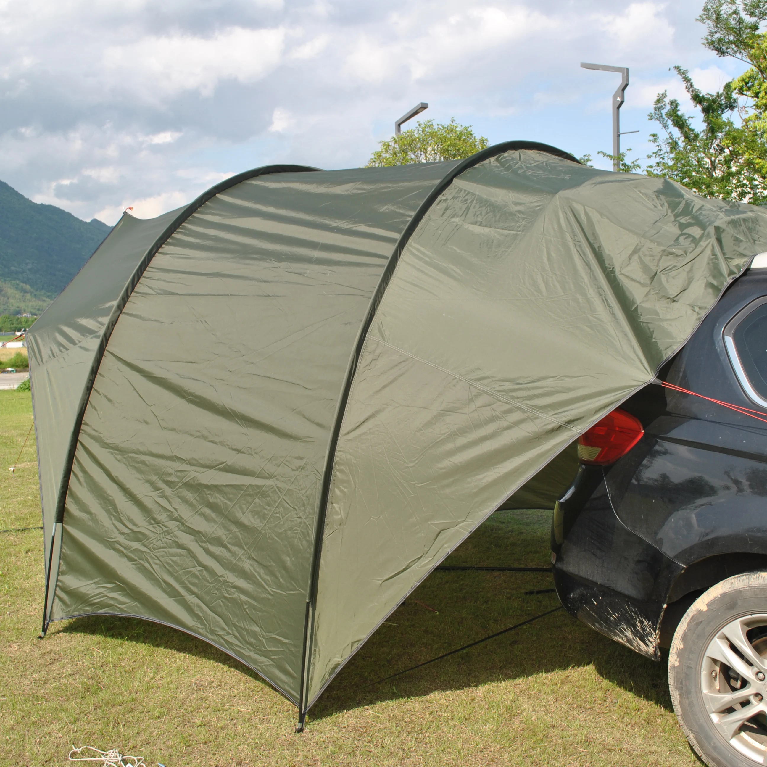 Wasserdichte Auto-Markise-Sonnenschutz, Mehrzweck-SUV-Überdachung, Kofferraum überdachung, hintere Überdachung, Heckklappe Baldachin, 8 Personen – Detail 12