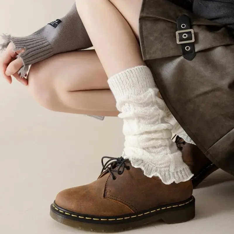 

Fashion Knitting Leg Warmers Cute Sweet Warm Foot Cover Boot Warmers Women Girls