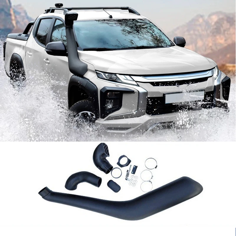 Car Air Intakes System Snorkel Kit For Mitsubishi Triton L200 2019 2020 2021 2022 2023 Raised Airintake Off Road 4x4 Accessories