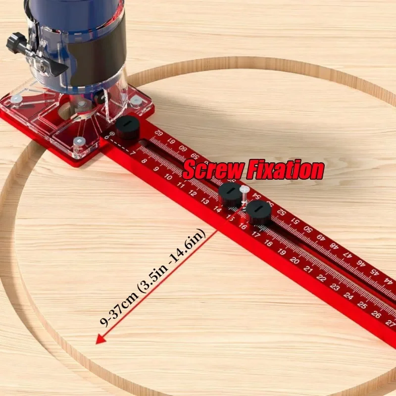 Aluminum Router Milling Groove Bracket Woodworking Cutting Milling Circular Auxiliary Tool