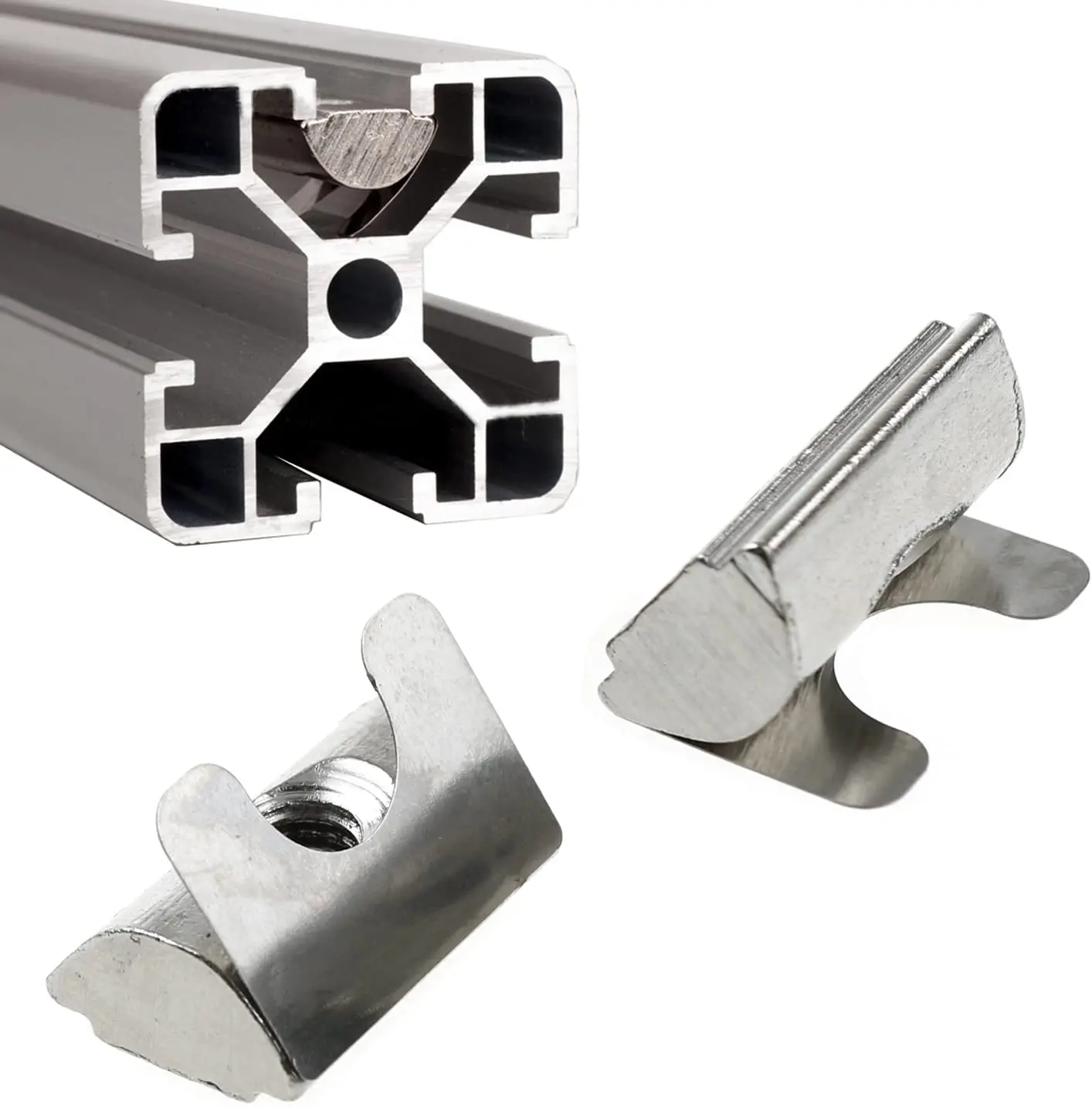 50 Teile/los M4 M5 M6 M8 Schrapnell Mutter Block Drop in Blatt Frühling Muttern für 2020 3030 4040 4545 Aluminium extrusion Profil – Detail 5