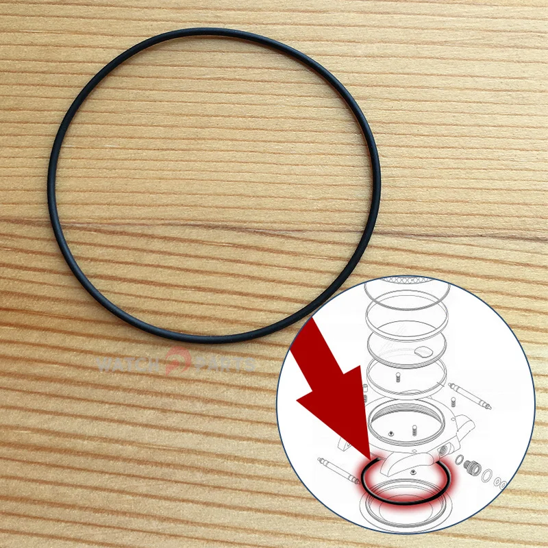 Rubber Watch Back Cover Washer Waterproof Ring for Rolex 116610 Submariner Watch