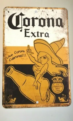 Corona Extra Vintage Ad  Metal Wall Sign