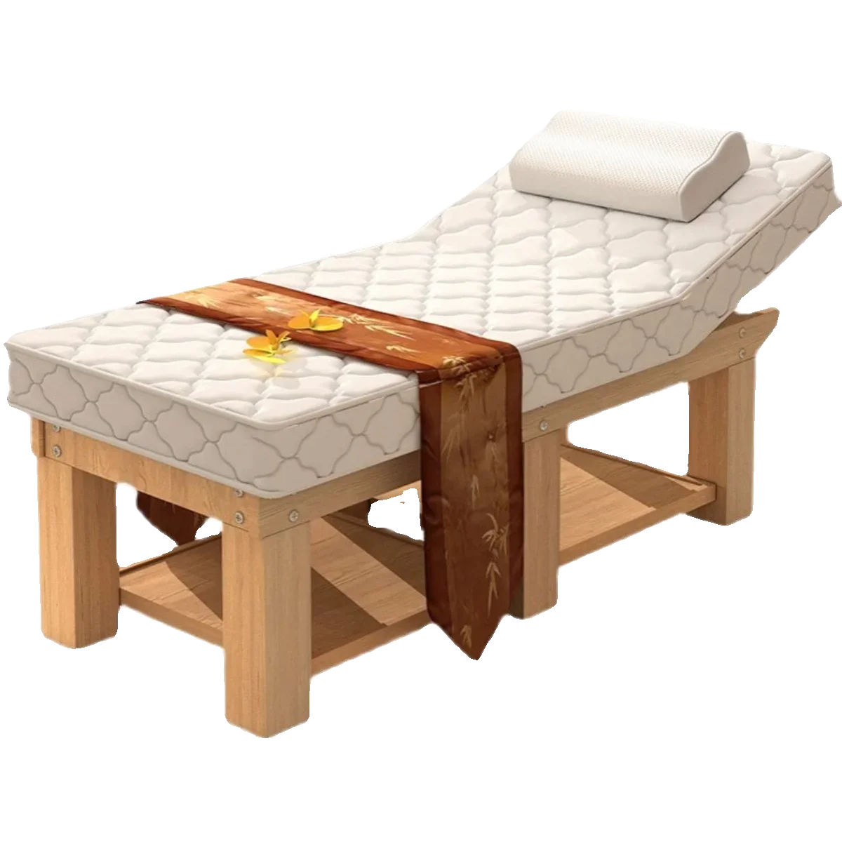 Electric beauty bed special solid wood beauty bed latex ear picking bed tattoo massage bed massage bed medical