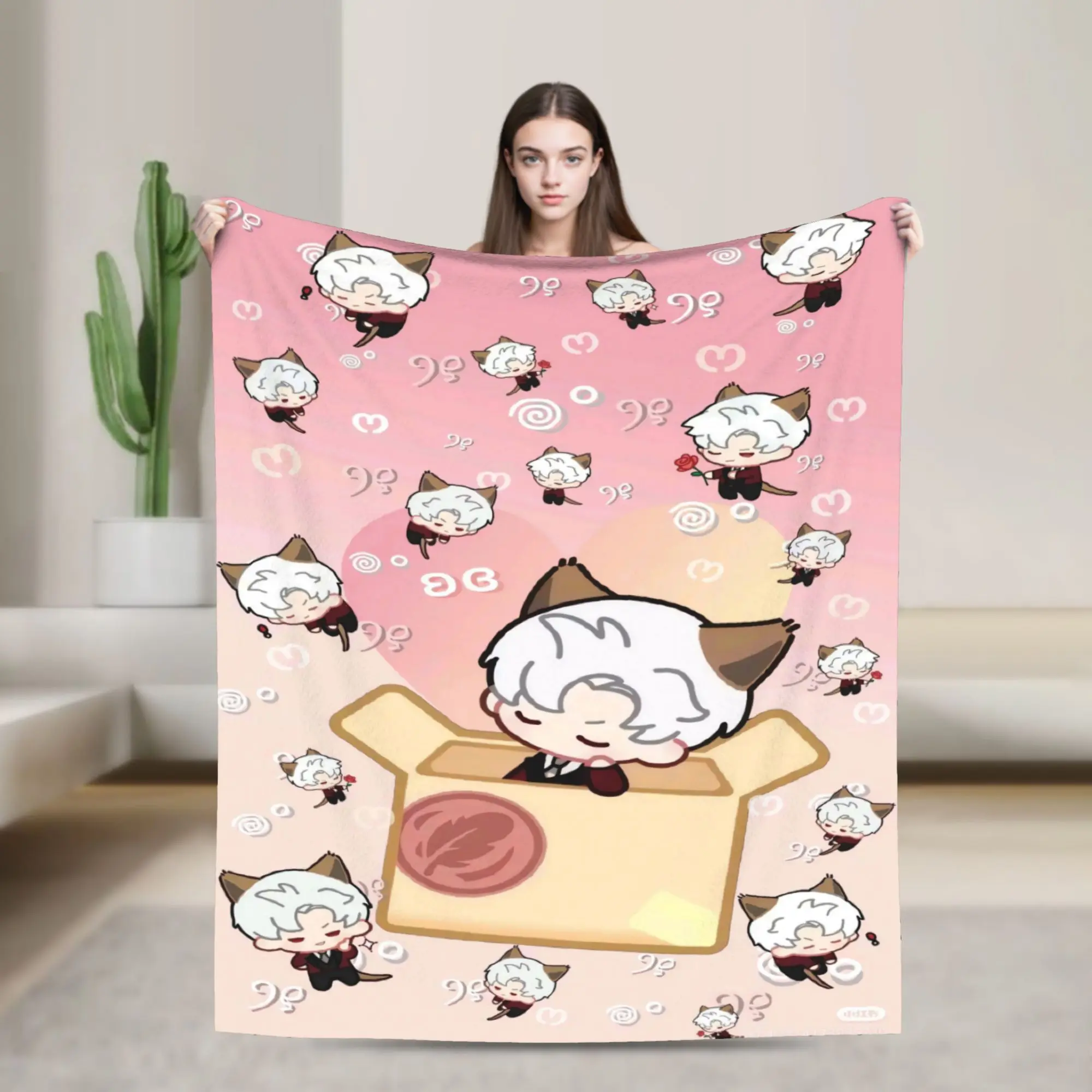 COOL V-Valko L-Love and Deepspace Blanket  Picnic Flannel Throw Blanket For Couch Bed Warm Custom Quality Bedspread Gift Idea