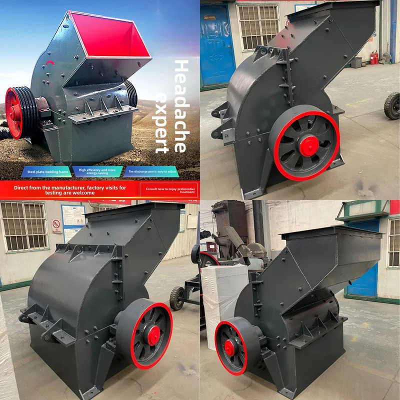 

Large Construction Site Pebble Sand Making Machine Concrete Crushed Stone Coal Slag Ore Crushing Crusher Hammer Breaker