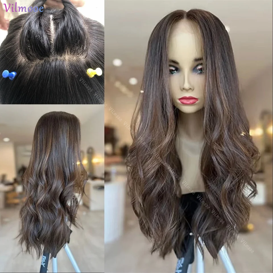 

Highlight Blonde Lace Frontal Wig 13x4 Body Wave Chocolate Brown Transparent 5x5 Closure Remy Human Hair Wig for Black Women