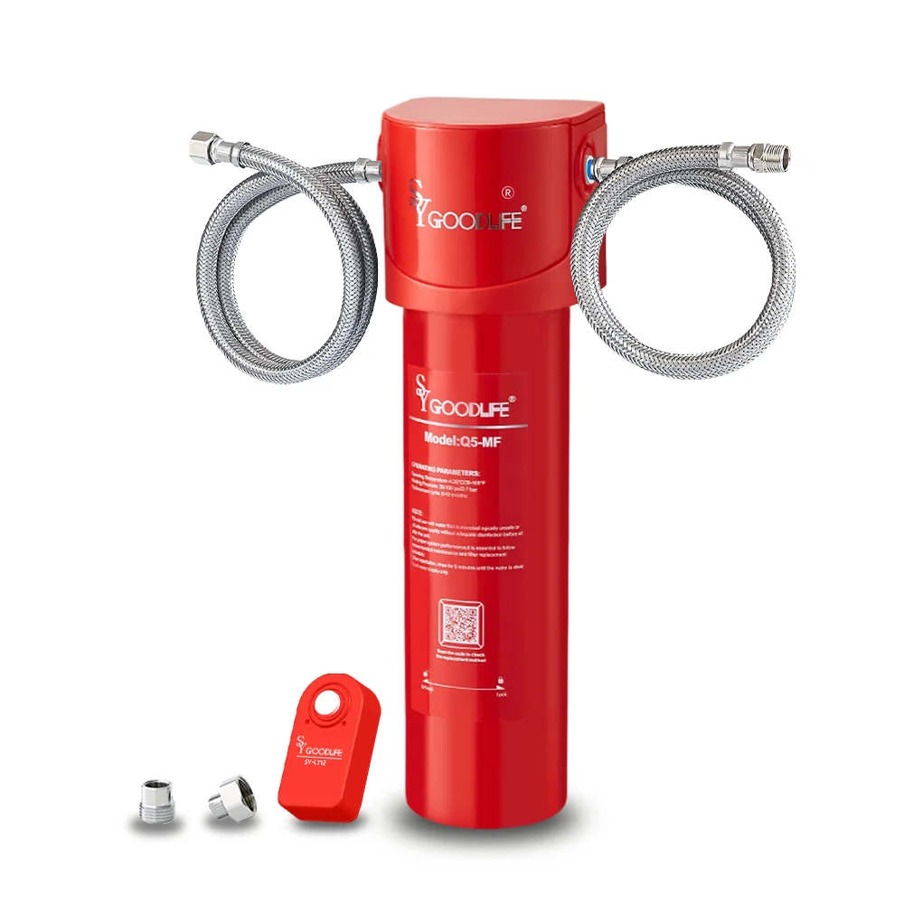 

SYGOODLIFE Q5-MF Quick Connect Under Sink Water Filter, Replace the filter, Effectively Reduces PFOA&PF. NSF/ANSI 42&53 Certifie