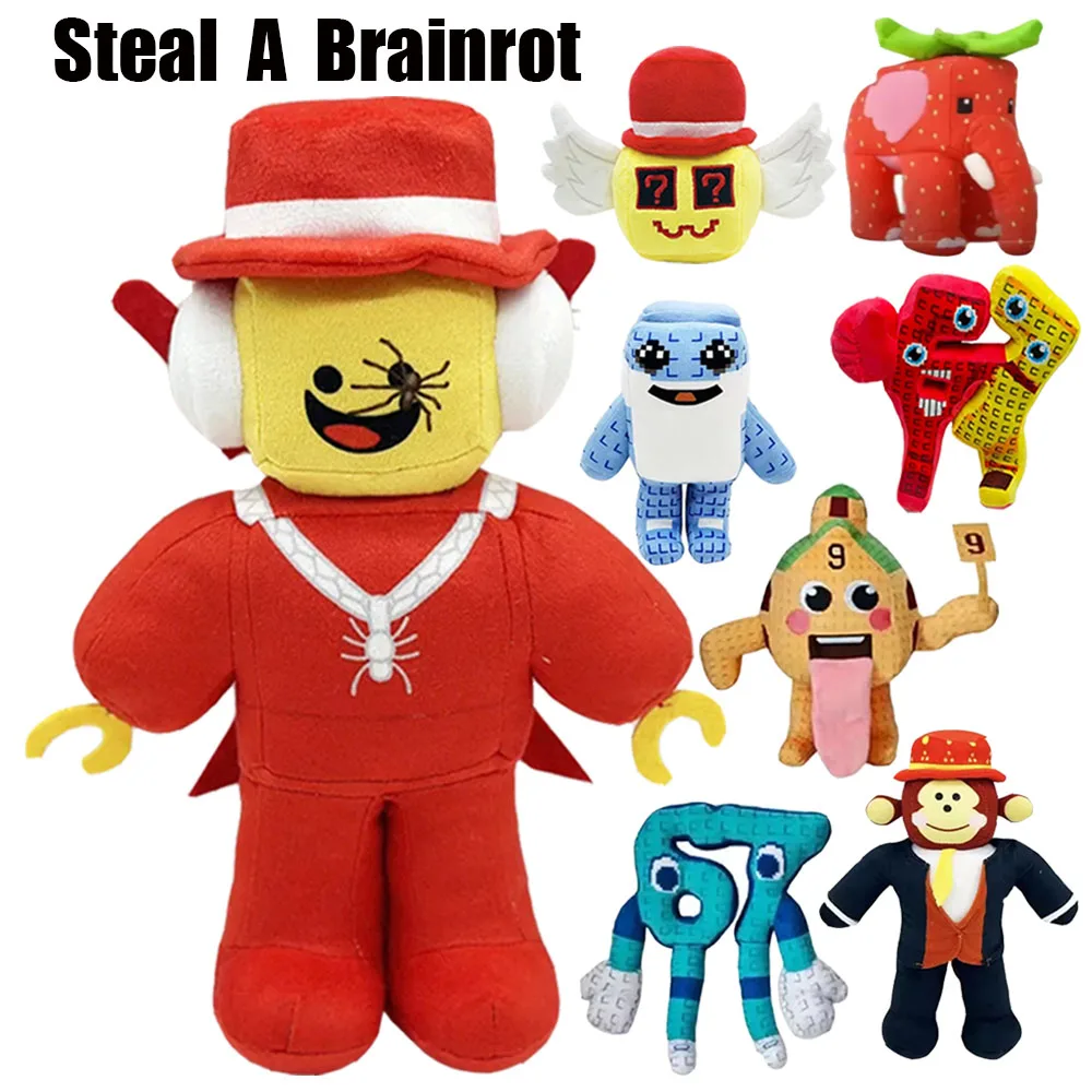 2026 New Steal A Brainrot Sammy Jandel  Plush Doll Anime Peripherals Toy Cute Soft Chuy Peluche For Kid Birthday Christmas Gift