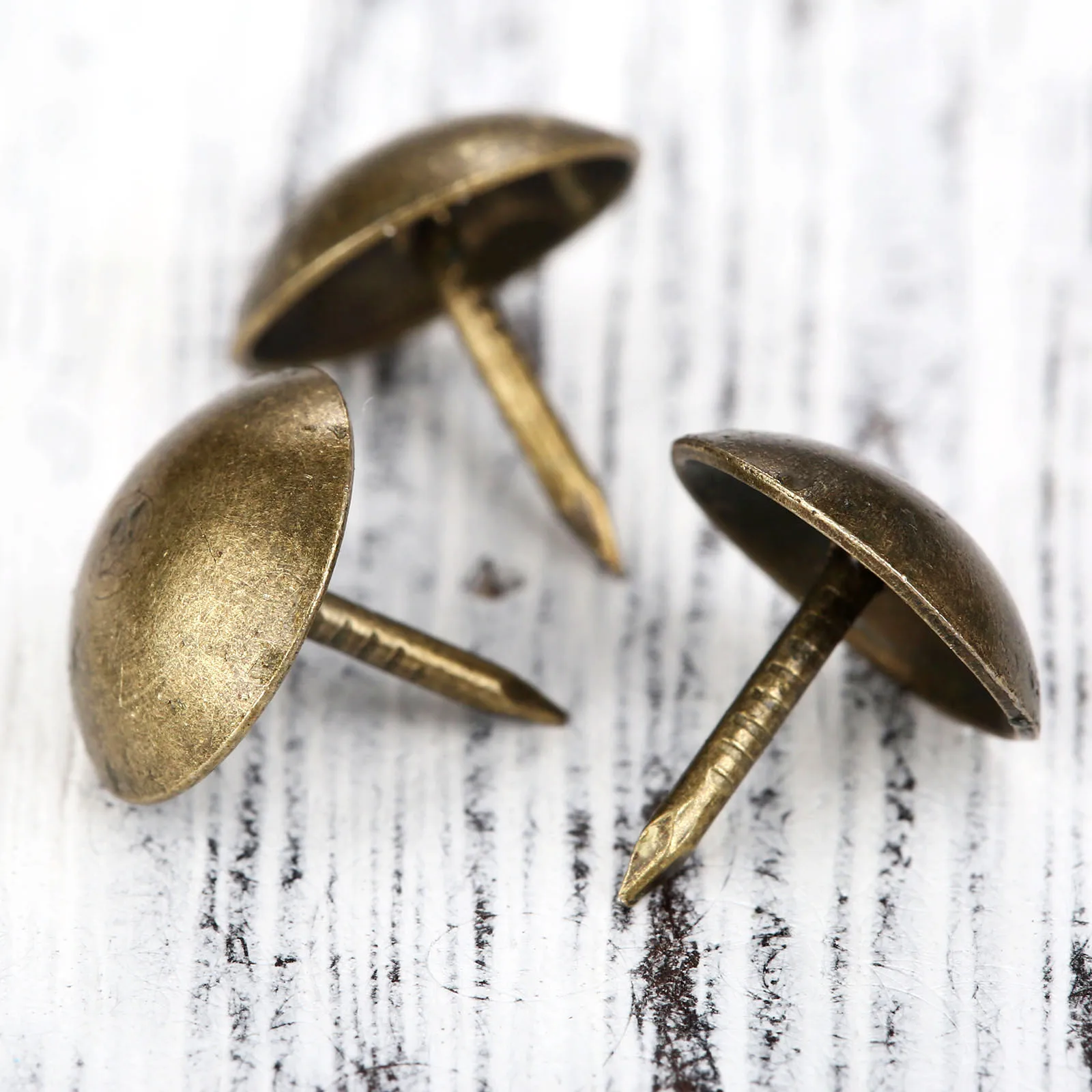 100pcs Retro Upholstery Nails Antique Bronze Decorative Tack Stud Pushpin Doornail Hardware 9x9mm