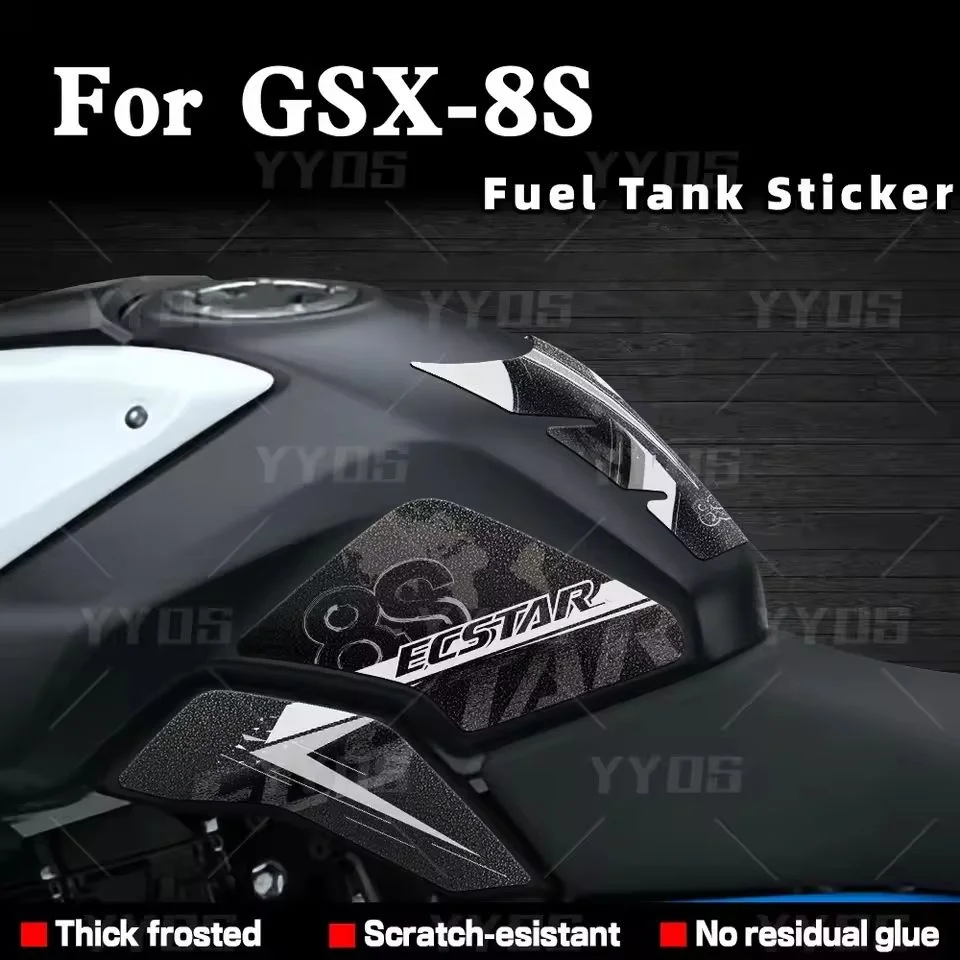 

Motorcycle Frosted Fuel Tank Pad Stickers Tank Protection Decals Anti-slip Waterproof For GSX 8 S GSX-8S gsx8s gsx 8s
