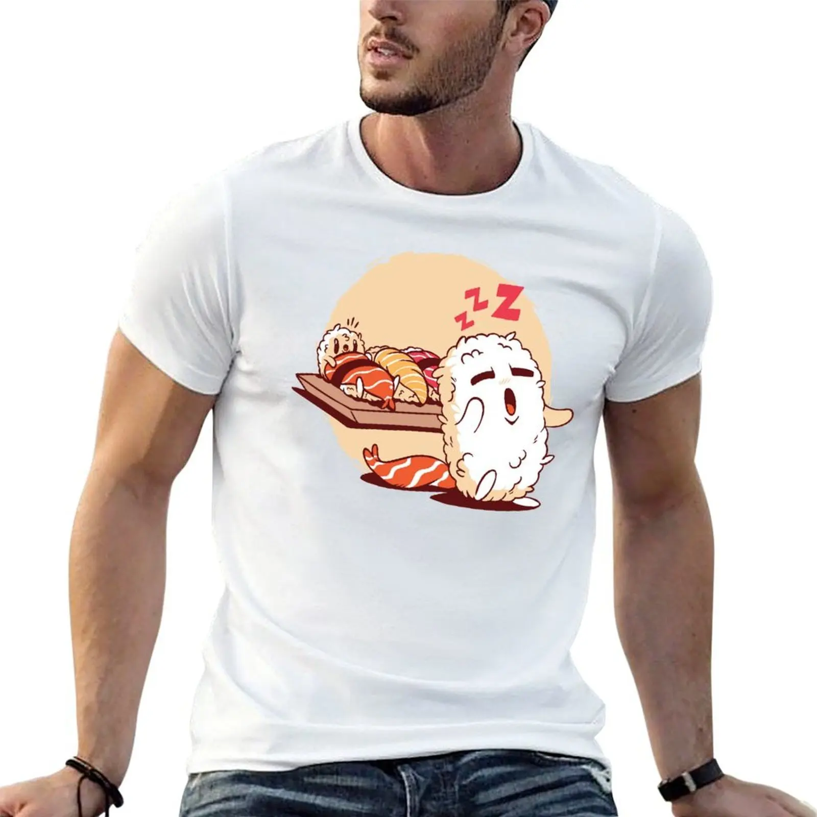Sleepwalking Sushi T-Shirt graphic tee shirt funny costumes Men's t-shirts