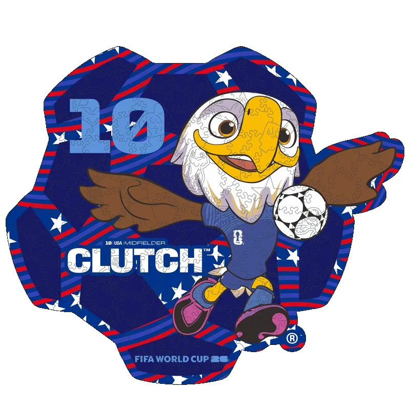 

FIFA World Cup Souvenir No. 10 CLUTCH Wooden Jigsaw Puzzle Creative DIY Toy Home Decoration Wall Art Gift for Boys Girls Adults