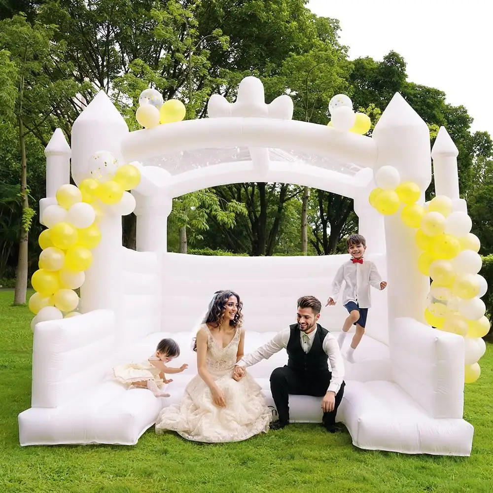 Wedding Inflatable Castle and Bounce House with Children's Jumping Bed, Perfect for Kids Entertainment With the blower