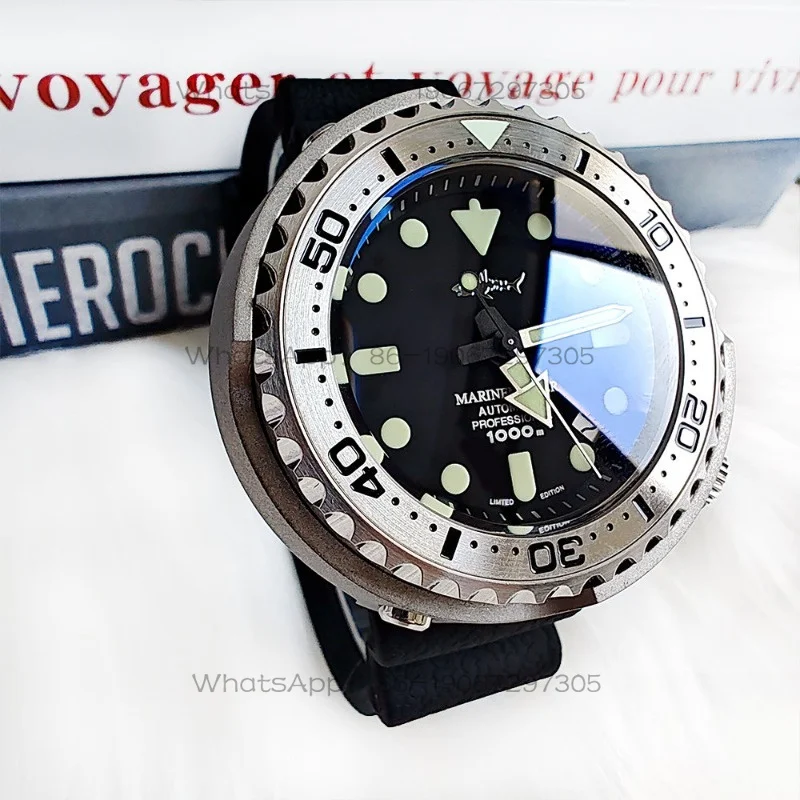 Kilometer Diving Canned Watch Automatic Mechanical Fashion Luminous Integrated Shell Watch Men
