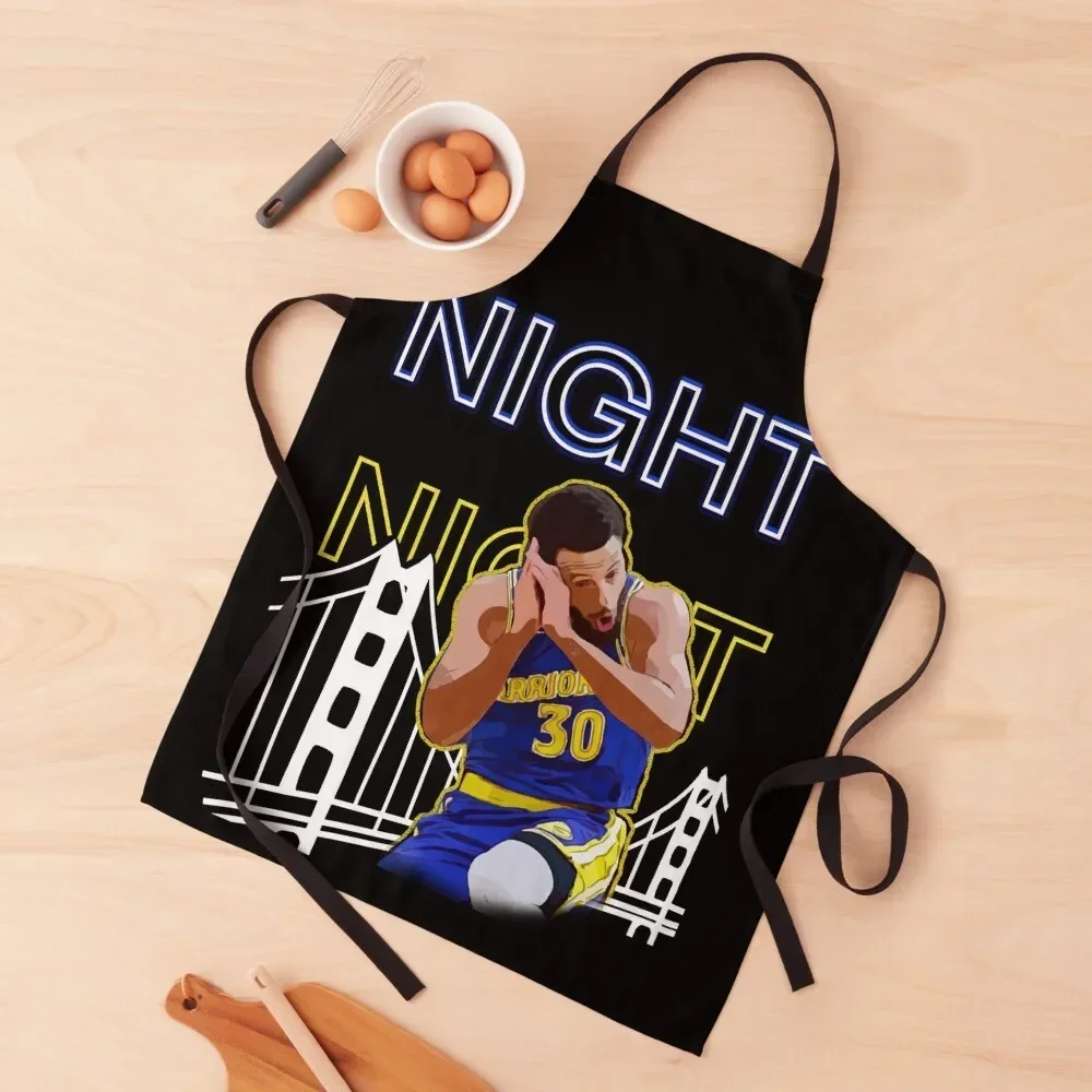 

night night ver 3 Apron Home Cleaning Barber Apron
