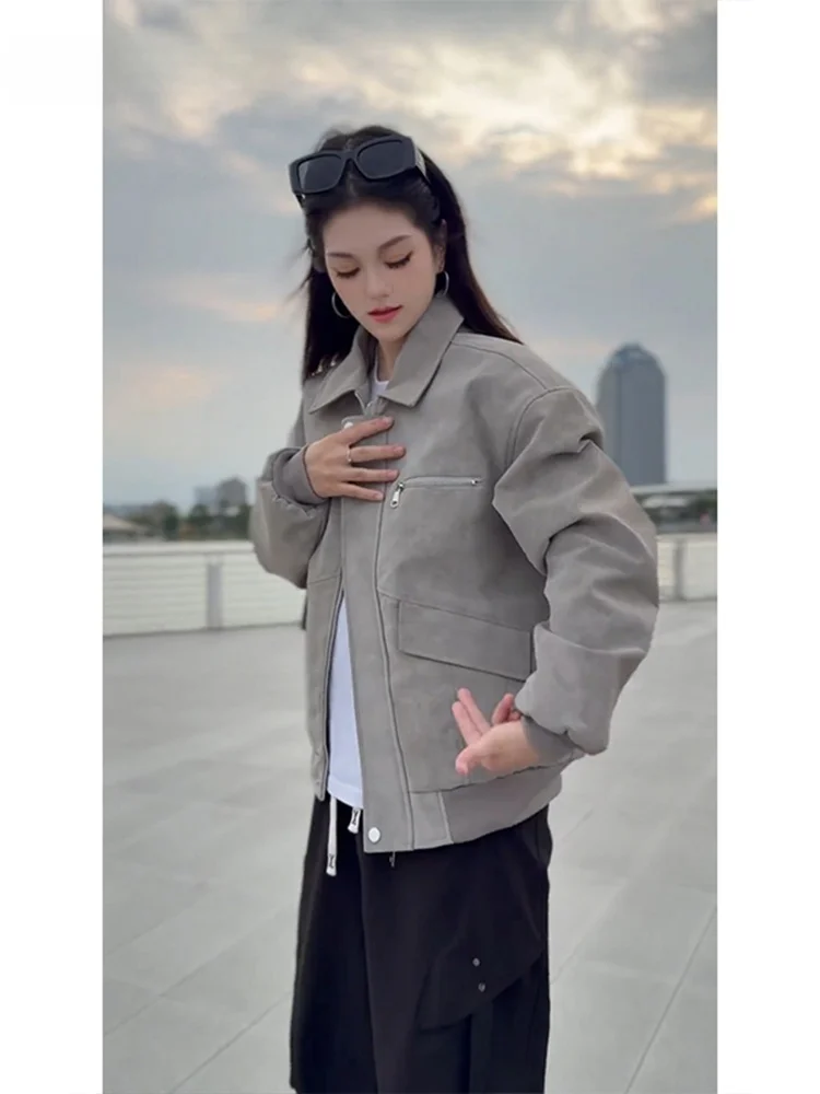 American Sle Fce foderato in pelle Thiened Jaet da uomo 2025 nuovo marchio alla moda inverno caldo cotone volo Jaet da uomo