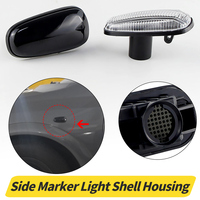 2PCS Car Turn Signal Side Fender Marker Light Shell Housing For Opel Frontera B/Speedster Astra G/Zafira A/Cadillac STS Vauxhall
